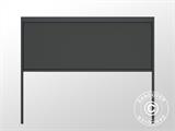 Electric sidewall screen for pergola gazebo San Pablo, 3 m, Black
