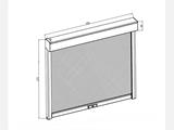 Painel elétrico de parede lateral para pavilhão pérgola bioclimático San Pablo, 3m, Branco/Luz cinza