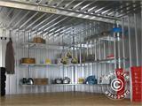 Shelving system for container Rigel, 1x0.42 m, silver, 3 pcs.