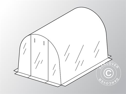 Housse pour serre tunnel GH16045, 2x3x1,8m, PVC, Transparent
