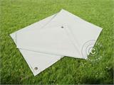 Bâche, couverture de sol, 4,5x6,5m PVC, Gris