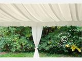 Marquee lining and leg curtain pack, White, for 4x6 m marquee