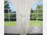 Marquee lining and leg curtain pack, White, for 4x8 m marquee