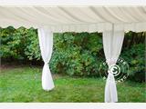Marquee lining and leg curtain pack, White, for 4x8 m marquee