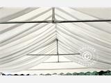 Marquee lining and leg curtain pack, White, for  4x10 m marquee