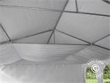 Drapés des plafonds, Blanc, pour chapiteau de 6x14m SEMI PRO Plus
