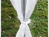Drapering og gardinpakke, Hvid, til 8x12m (2,3) Partytelt SEMI PRO Plus