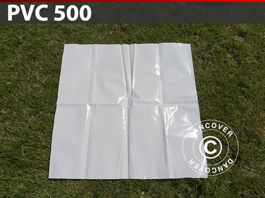 Reparatie PVC voor partytent, 500g/m², 1x1m, Wit
