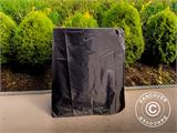 Funda para brasero con almacenamiento de leña, Ø93x98cm, Negro