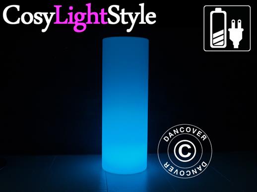 Lampe LED, pillier, Ø20x71cm, Multifonction, Multi couleurs