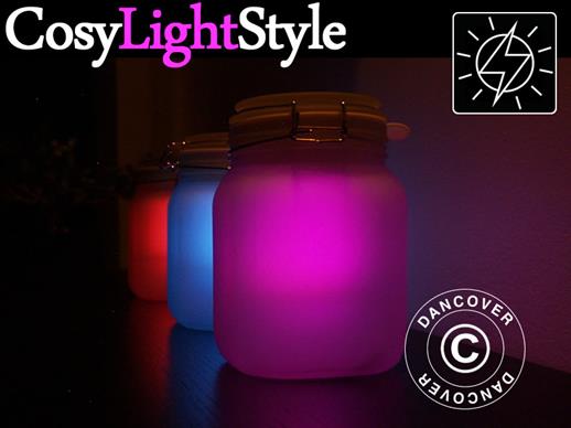 Lámpara LED alimentada con energía solar, Sun Jar, Multicolor
