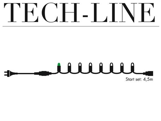 Cordão de LED, Conjunto de Cordão, Tech-Line, 4,5m, Branco Quente APENAS 6 UNID. RESTANTE