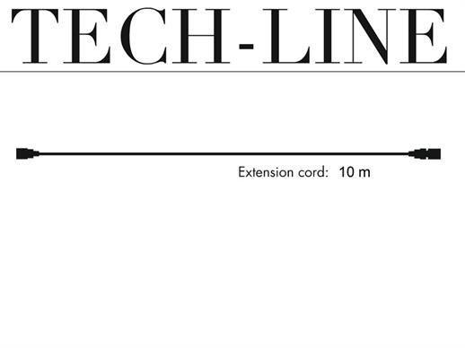Cable de extensión sin enchufe, Tech-Line, 10m