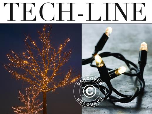 Guirlande lumineuse LED, Tech-Line, 30m, Blanc Chaud