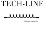 Módulo para cordão de iluminação LED, Tech-Line, 30m, Branco Quente