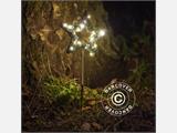 LED Fairy lights, Star, Small, Garden, 16 cm, Green/Warm White, 2 pcs.
