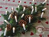 LED Weihnachtsbaumkerzen, 5m, 20 Kerzen, multifunktional, Warmweiß