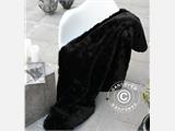 Faux Fur Blanket 130x165 cm, Black ONLY 3 PCS. LEFT