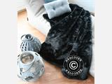 Faux Fur Blanket 130x165 cm, Black ONLY 3 PCS. LEFT