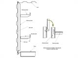 Hyller med spillkant til container Orion 280cm, 1 stk.