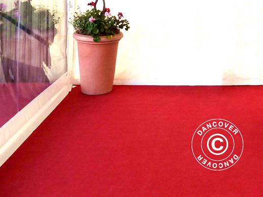 Alfombra 2x12m, Rojo, 400g