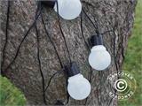 Cadena de luces de LED, 6m, Negro/Esmeralda/Branca Fria