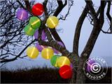Cadena de luces con 15 bolas, 17m, Multicolor, SOLO QUEDA 1 PIEZA