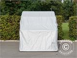 Garage pliant (Moto), 1,88x3,45x1,9m, Gris