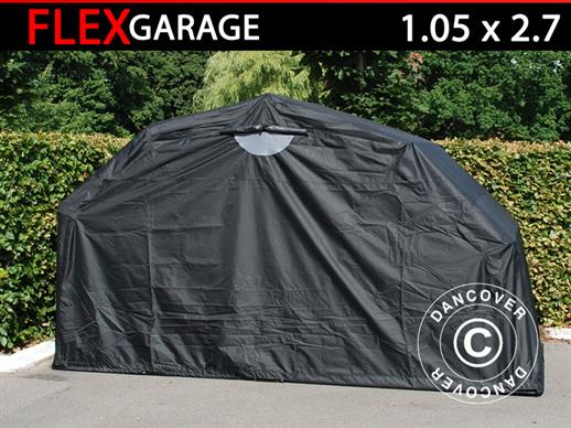 Garage pliant (Moto), 1,05x2,7x1,57m, Noir