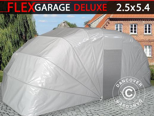 Garage pliant (Voiture), 2,5x5,4x2m, gris