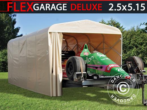 Vouwbare tunnelgarage (Auto), ECO, 2,5x5,15x2,15m, Beige