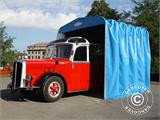 Garage tunnel pliable (Caravane), 3,5x7,21x3,9m, Blanc