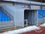 Túnel de estadio, plegable, 2x9,27x2,2m, Blanco