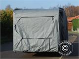 Cubierta para caravana, 6,4x2,5x2,25m, Gris