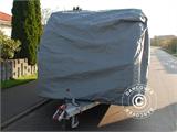 Cubierta para caravana, 6,4x2,5x2,25m, Gris