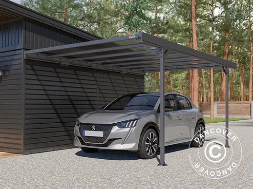 Lean-to carport Mistral Wall, 3,03x5,09x2,27m, Antracit