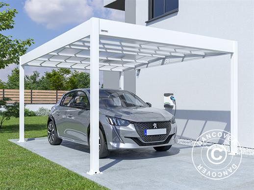 Carport Libeccio, 3,26x5,09x2,34m, Weiß Carport Libeccio, 3,26x5,09x2,34m, Weiß