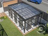 Carport Libeccio 5 med sidopaneler, 3,26x5,09x2,34m, Antracit