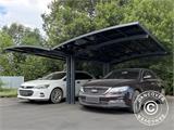 Double carport Boston, 6x5x2,4m, Gris Double carport Boston, 6x5x2,4m, Gris
