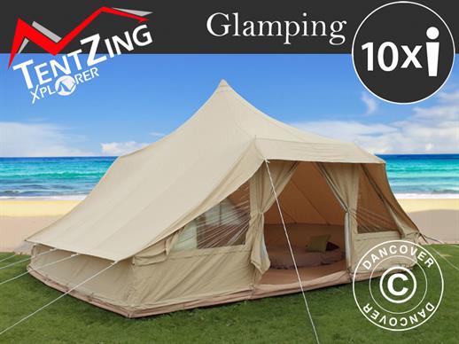 Tente pour le glamping, TentZing®, 4x5m, 10 personnes, Sable