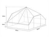 Tente pour le glamping, TentZing®, 4x5m, 10 personnes, Sable