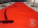 Raudono kilimo rulonas su spauda, 1,2x6m