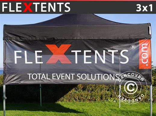 Baner za FleXtents® brzo sklopivi Paviljon s tiskom, 3x1m