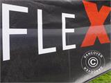 FleXtents® prekybinės palapinės reklamjuostė su spauda, 4x0,5m