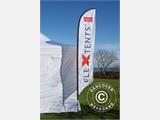 Beachflagga, fjäderformad, medium