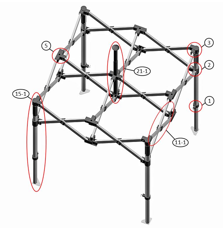 Pikateltta FleXtents PRO 4x4m Vihreä