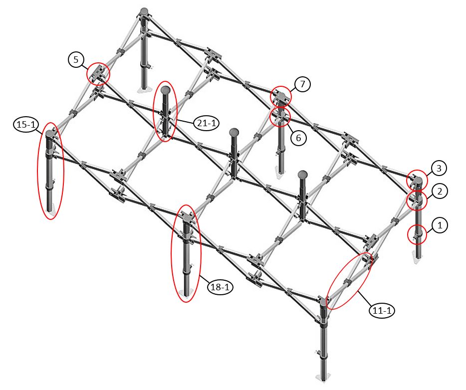 Pikateltta FleXtents Xtreme 60 4x8m Vihreä