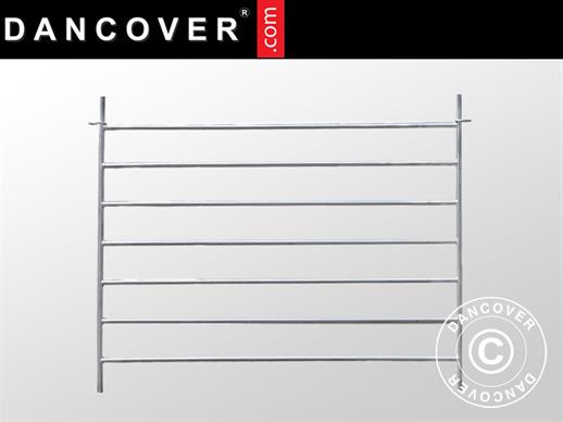 Ampliación para recinto de animales, 1,5x1,22m, 2 unidades, Plateado Ampliación para recinto de animales, 1,5x1,22m, 2 unidades, Plateado