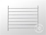 Ampliación para recinto de animales, 1,5x1,22m, 2 unidades, Plateado Ampliación para recinto de animales, 1,5x1,22m, 2 unidades, Plateado