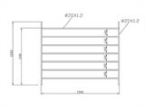 Ampliación para recinto de animales, 1,5x1,22m, 2 unidades, Plateado Ampliación para recinto de animales, 1,5x1,22m, 2 unidades, Plateado